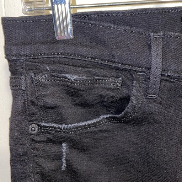 EXPRESS Black Ripped Skinny Jeans - Picture 3 of 7